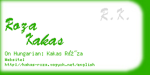 roza kakas business card